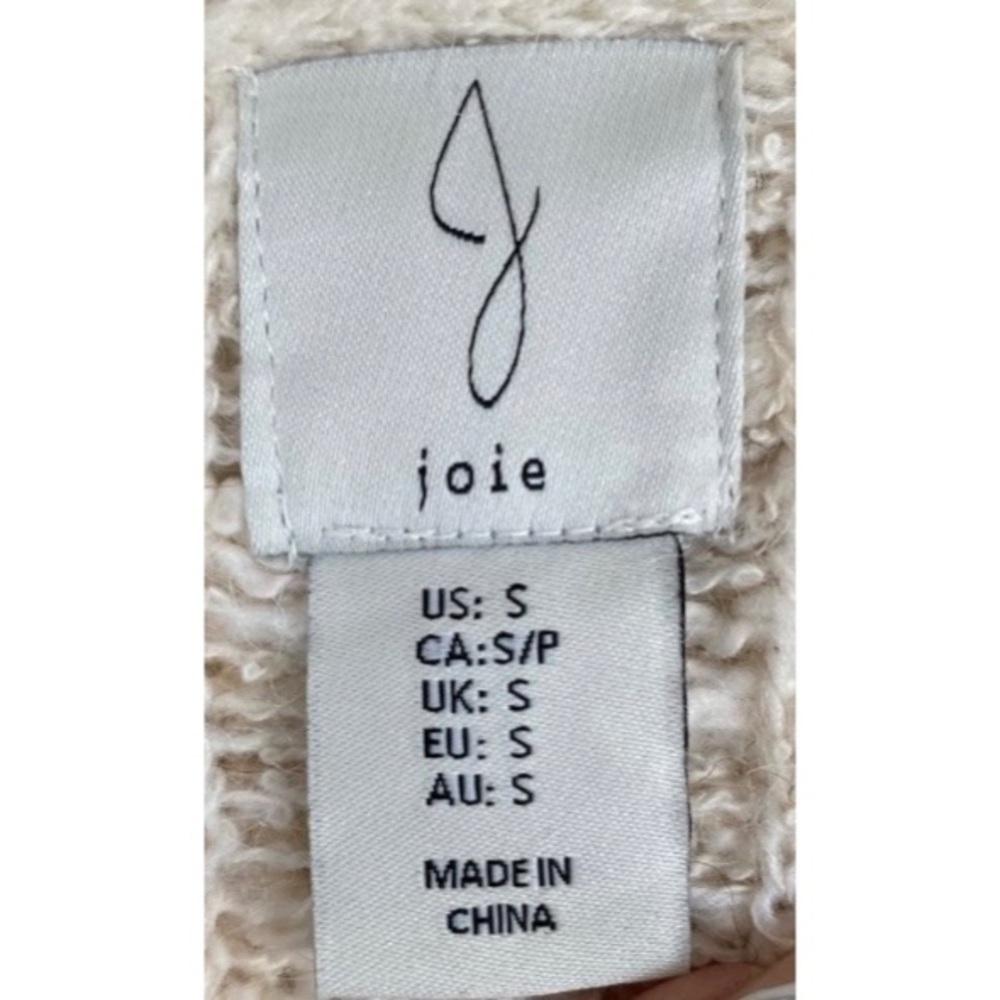 SOLD!!!  Joie Cream & Beige Nordic Long Cardigan Duster - Picture 8 of 9